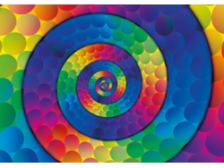 Rompecabezas colorido de 1000 piezas de bolas espirales Yazz