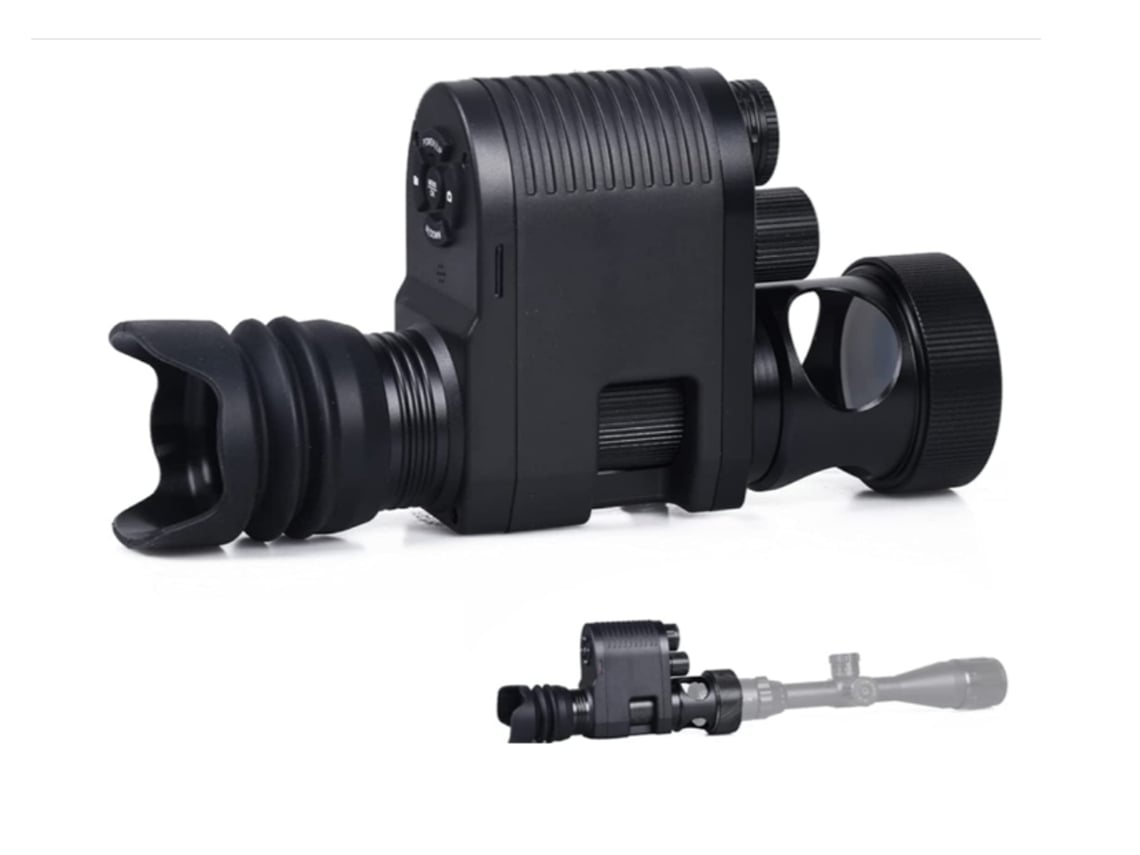 Câmera Digital De Visão Noturna Monocular Para Escuridão Completa 720p Hd Caça Infravermelho Mira De Fuzil De Visão Noturna Preto Facpoet