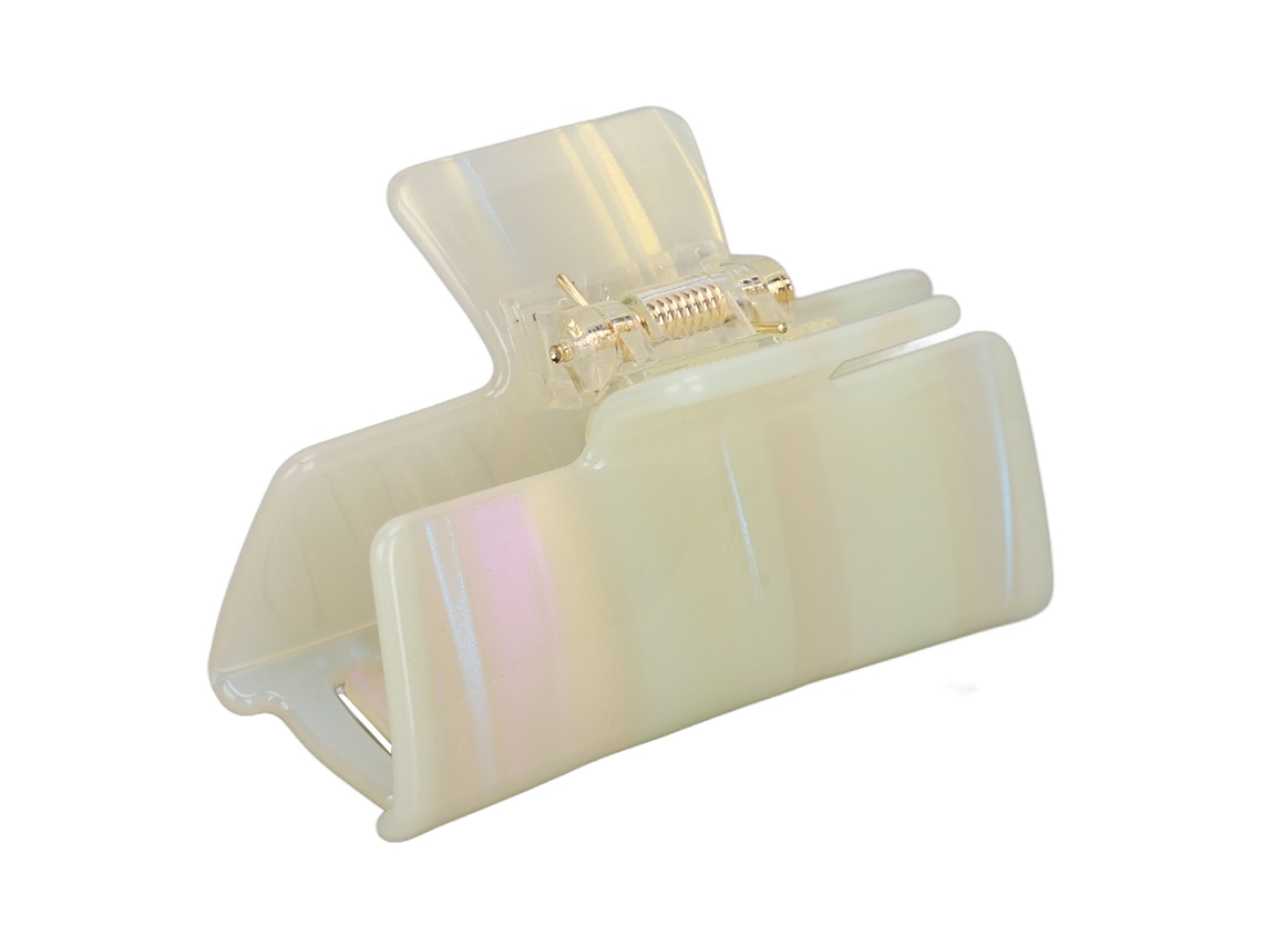 Pinza De Pelo Para Mujeres, Elegante Y Moderna, Agarre Fuerte, Accesorio De Pelo Para Maquillaje Y Fiestas, Color Blanco