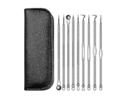 Kit De Herramientas 9 En 1 Para Eliminar Puntos Negros, Accesorios Para El Cuidado Facial Con Estuche.