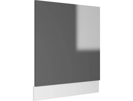 Panel delantero para lavavajillas VIDAXL Gris Madera contrachapada (59.5x3x67)
