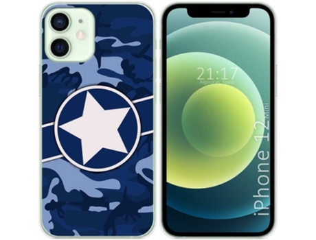 Carcasa iPhone 12 Mini (5.4) TUMUNDOSMARTPHONE Camuflaje 03 Multicolor