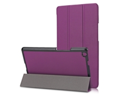 Capa Protetora Para Huawei Mediapad M3, Antichoque, Couro Falso, Adequada Para M3 Lite 8.0, Roxa