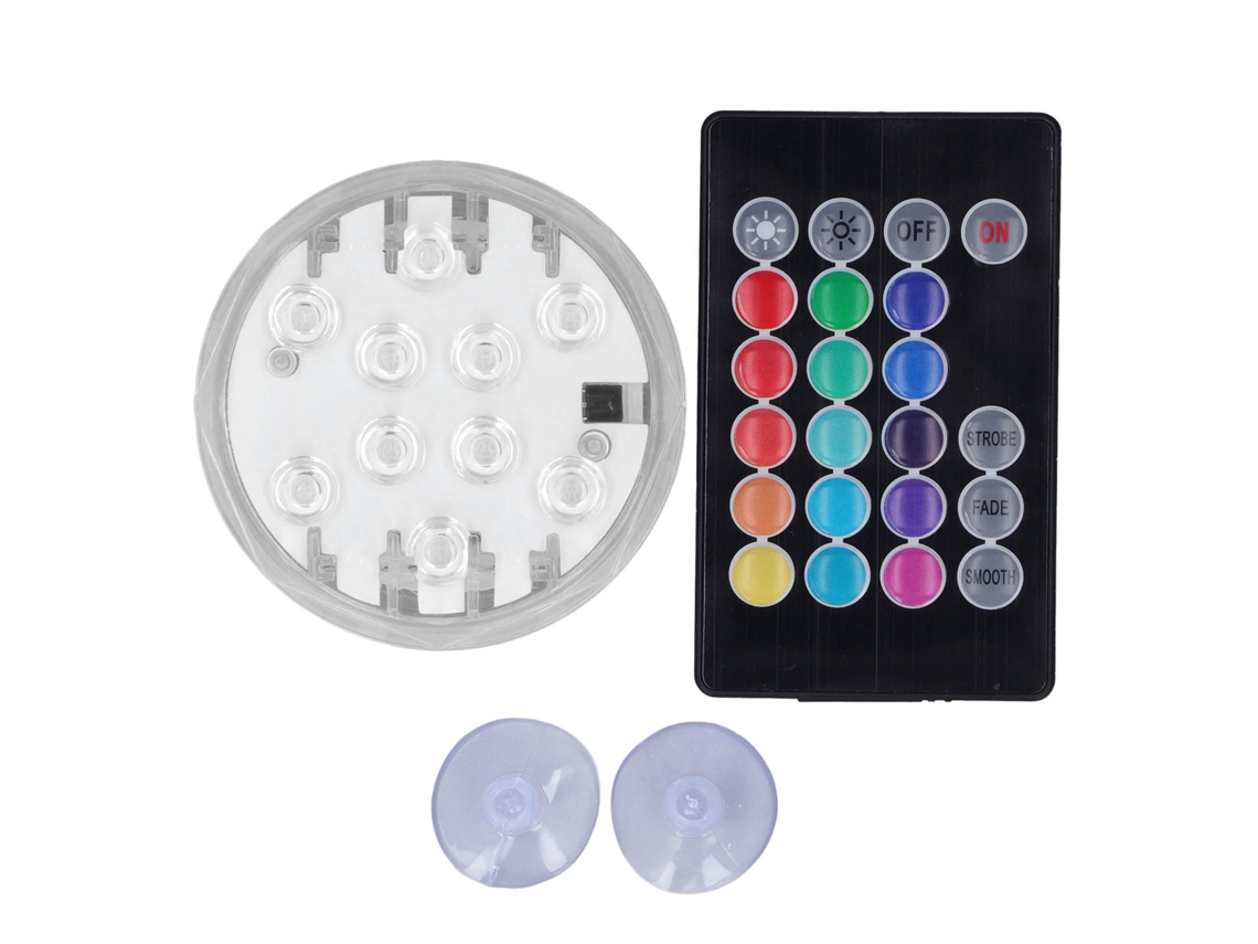 Rebe-luz Submarina Led Rgb Con Control Remoto Ip68 Impermeable Para Acuario Y Piscina