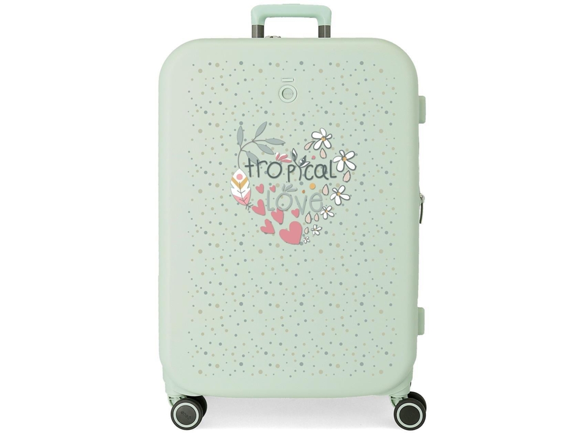 ENSO Maleta Mediana ABS Tropical Love Verde