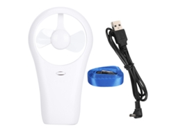 Mini Ventilador Portátil Silencioso Con Batería Usb Para Uso En Interiores Y Exteriores - Blanco