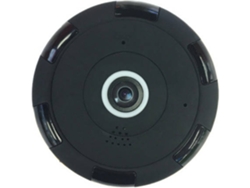 Cámara Wifi HD 1080P de Visión Panorámica de 360 Grados con Detección de Movimiento Negro YIZHOOD