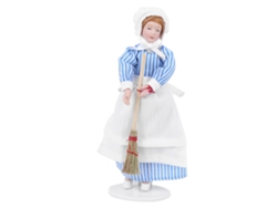 2026-muñeco Miniatura De Porcelana Para Casa De Muñecas Chef Sirviente Accesorio De Miniaturas Cerámica