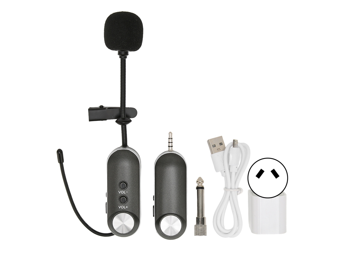 Micrófono De Solapa Inalámbrico Uhf T-3 Profesional Para Reuniones, Conferencias Y Sistemas De Megafonía. Enchufe De 100-240 V.
