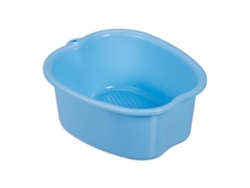 Banheira De Pés Relaxdays, Recipiente Para Banho, Plástico, Axlxp: 15 X 33 X 38 Cm, Azul