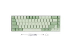 Teclado Mecánico 60% 68 Teclas, Interruptores Rojos, Rgb, Usb-c, Atril Matcha Para Windows Harmonyos