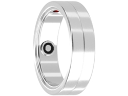 Anillo inteligente MAXCOM Mr100 tamaño 8 57 Ø18,2 mm, notificaciones de frecuencia cardíaca, color plateado