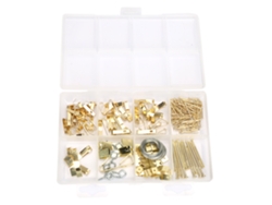 Kit De 200 Chinchetas De Hierro Para Colgar Cuadros Con Accesorios Y Caja De Almacenamiento.