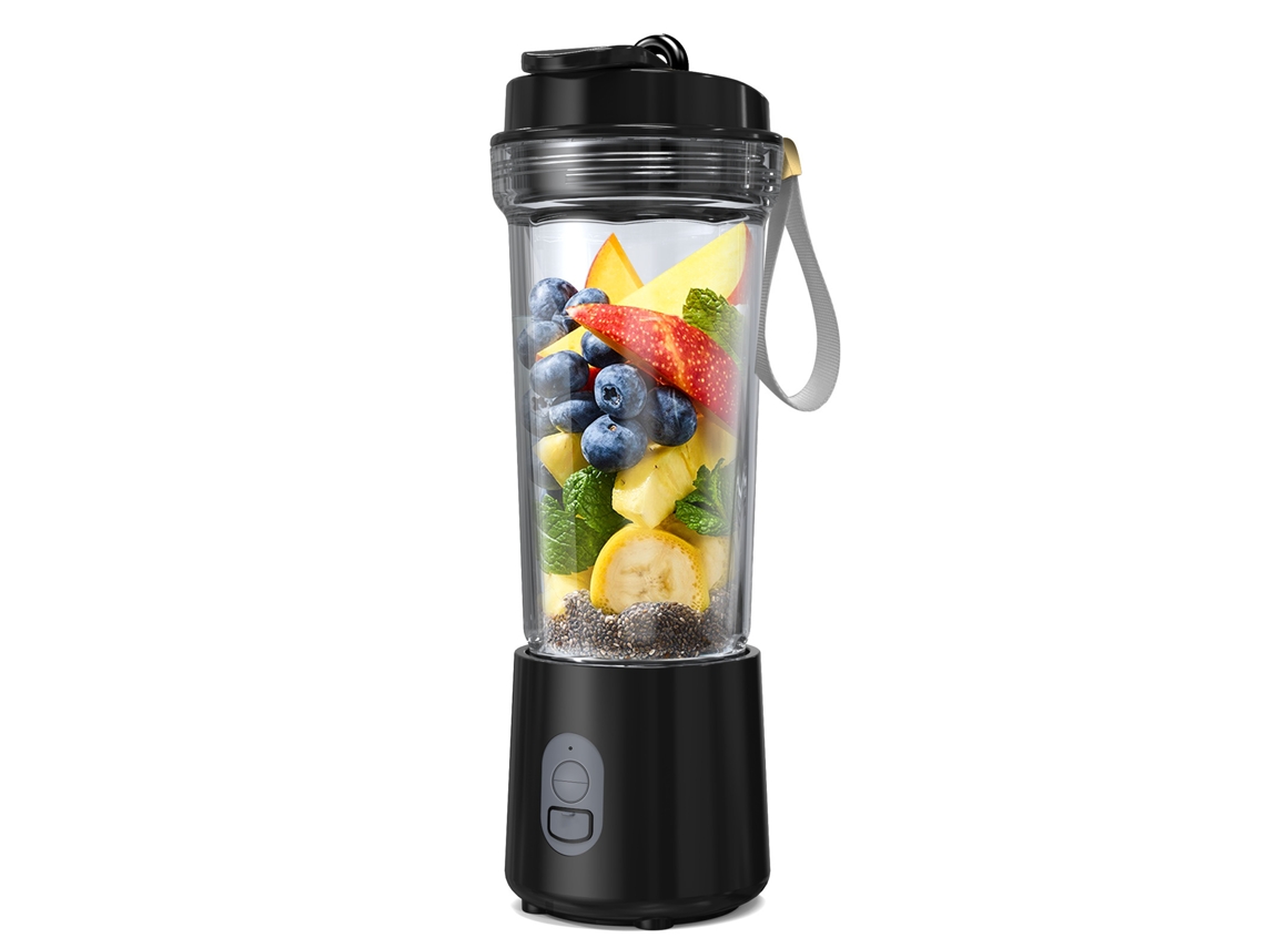 Exprimidor CHRUI De 180 W Con Usb, Capacidad De 500 Ml, 18 000 Rpm (Negro)