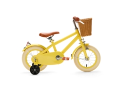 Generation Retro 12 Pulgadas Amarillo - Bicicleta Infantil Con Cesta