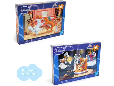 Puzzle DISNEY La Dama y el Vagabundo (99 Piezas)