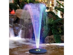 Fuente Solar Con Luces Led De 3w, 7 Diseños, Ideal Para Piscinas, Jardines Y Comederos Para Pájaros, Con Batería De Respaldo.