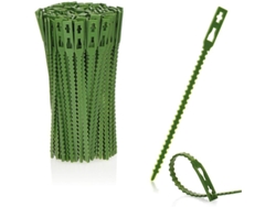200 Pinzas De Plástico Verde Para Plantas - Estabilizador De Plantas - Soporte Para El Crecimiento (13 Cm)