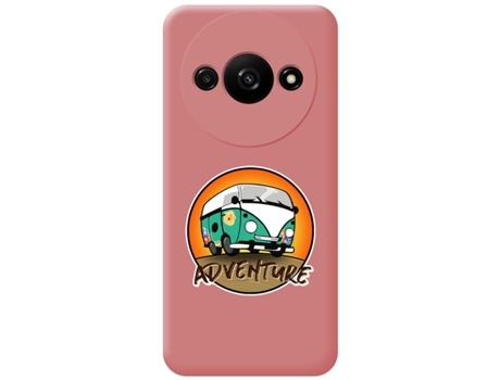 Funda Diseño Adventure para Xiaomi Redmi A3 TUMUNDOSMARTPHONE Silicona Líquida Rosa