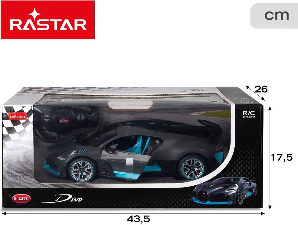 Coche Teledirigido RASTAR Bugatti Divo con Luces Edad M nima