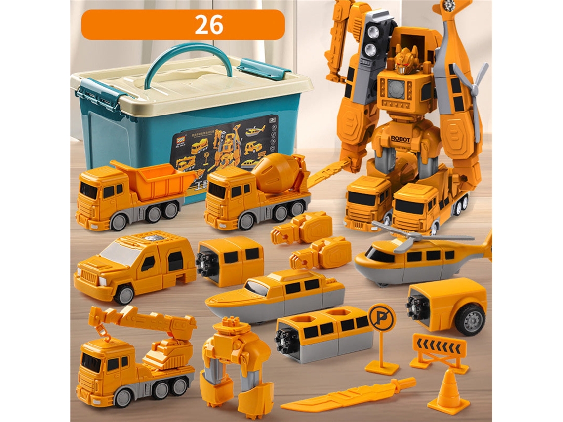 Set de juguetes magnéticos Transformer, robot transformador Cuich (26 piezas)
