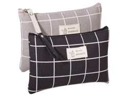 2 Bolsas De Maquillaje Divertidas Para Mujer Lindo Estuche De Cosméticos Tela 9x5.5 Pulgadas