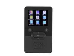 Reproductor MP3/MP4 Bluetooth Yizhood T9 de 1,8 pulgadas con calidad de sonido HD y 16 GB (negro)