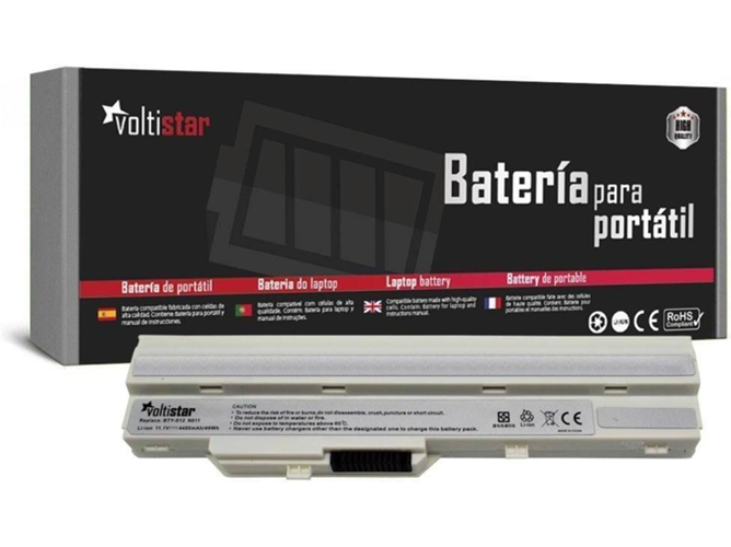Batería para Portátil VOLTISTAR Medion Akoya E1210 Md96727 Msi U100 U90 Blanco
