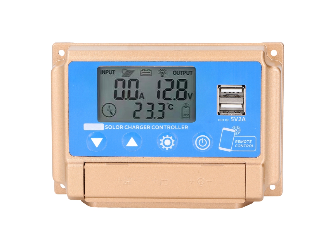 Controlador De Carga Solar Mppt Inteligente Con Bluetooth 12v 24v 30a Regulador De Panel Solar Dual Usb