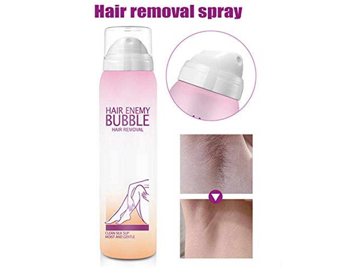 2026 - Creme Depilatório em Spray 98ml Espuma Indolor para Remover Pelos no Corpo, Virilha e Pernas
