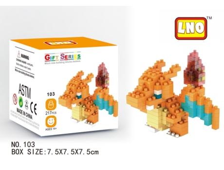 Blok pokemon blastoise charmander charizard bulbasaur mainan edukatif model perakitan diy blok bangunan mikro untuk anak-anak