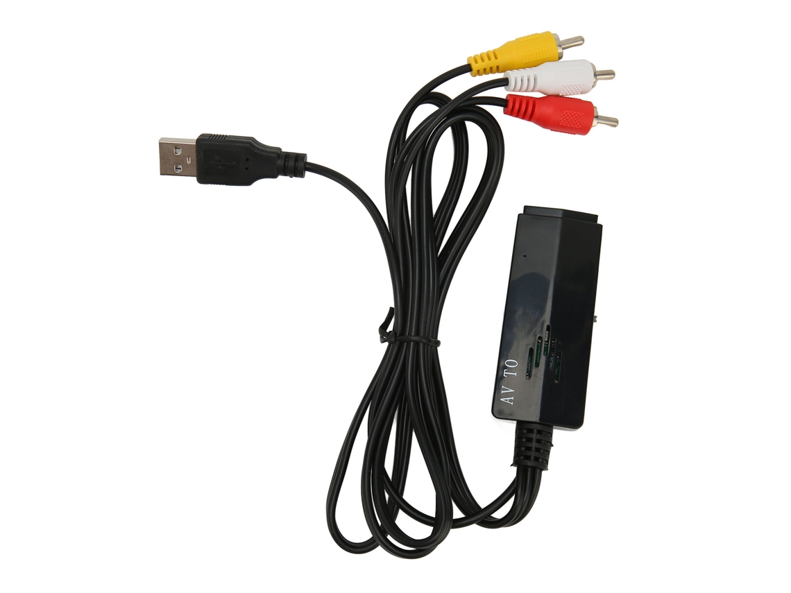 Convertidor De Interfaz Multimedia Rca A Hd Compatible Con 1080p, Fuente De Alimentación Usb, Adaptador De Interfaz