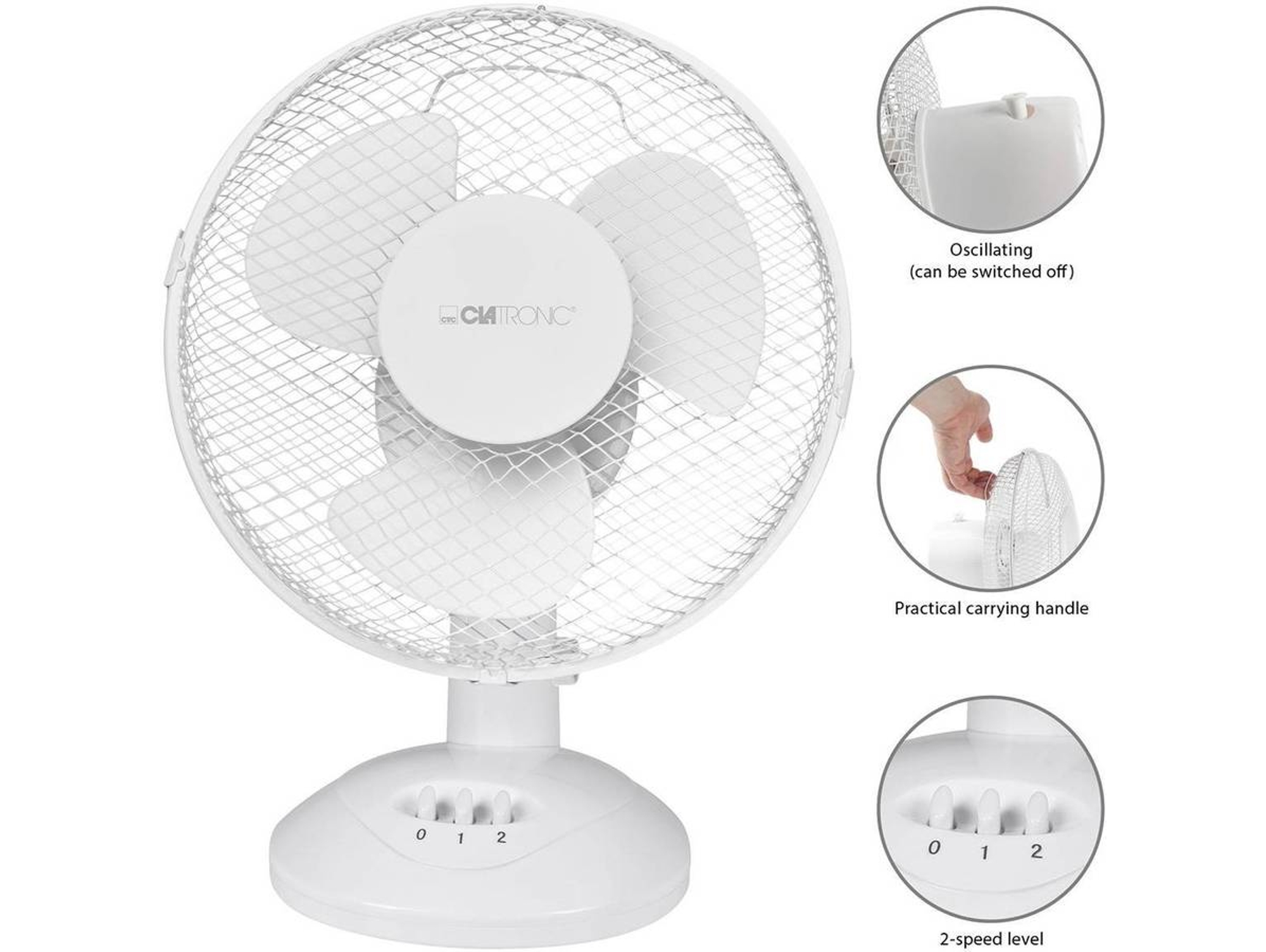 Ventilador de Mesa CLATRONIC VL 3601