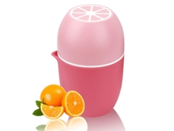Exprimidor manual de cítricos con forma de limón (rosa)