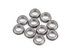 10 Mini Rodamientos De Bolas Mf106zz De Acero Inoxidable Protegidos Con Brida 6x10x3mm