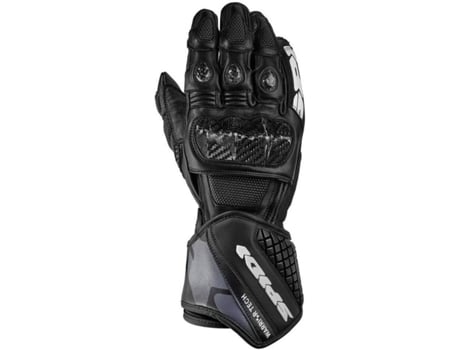 Guantes Unisex SPIDI Carbo 5 Negro para Motociclismo (XL)
