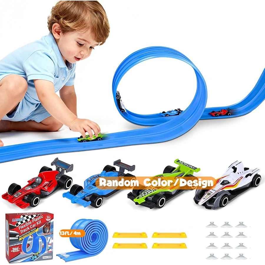 Pista De Carreras Flexible De Plástico Para Niños