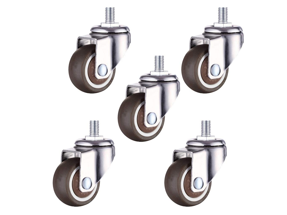 Ruedas Goma 38 Mm 50 Mm Giratorias Para Muebles Ideal Para Uso