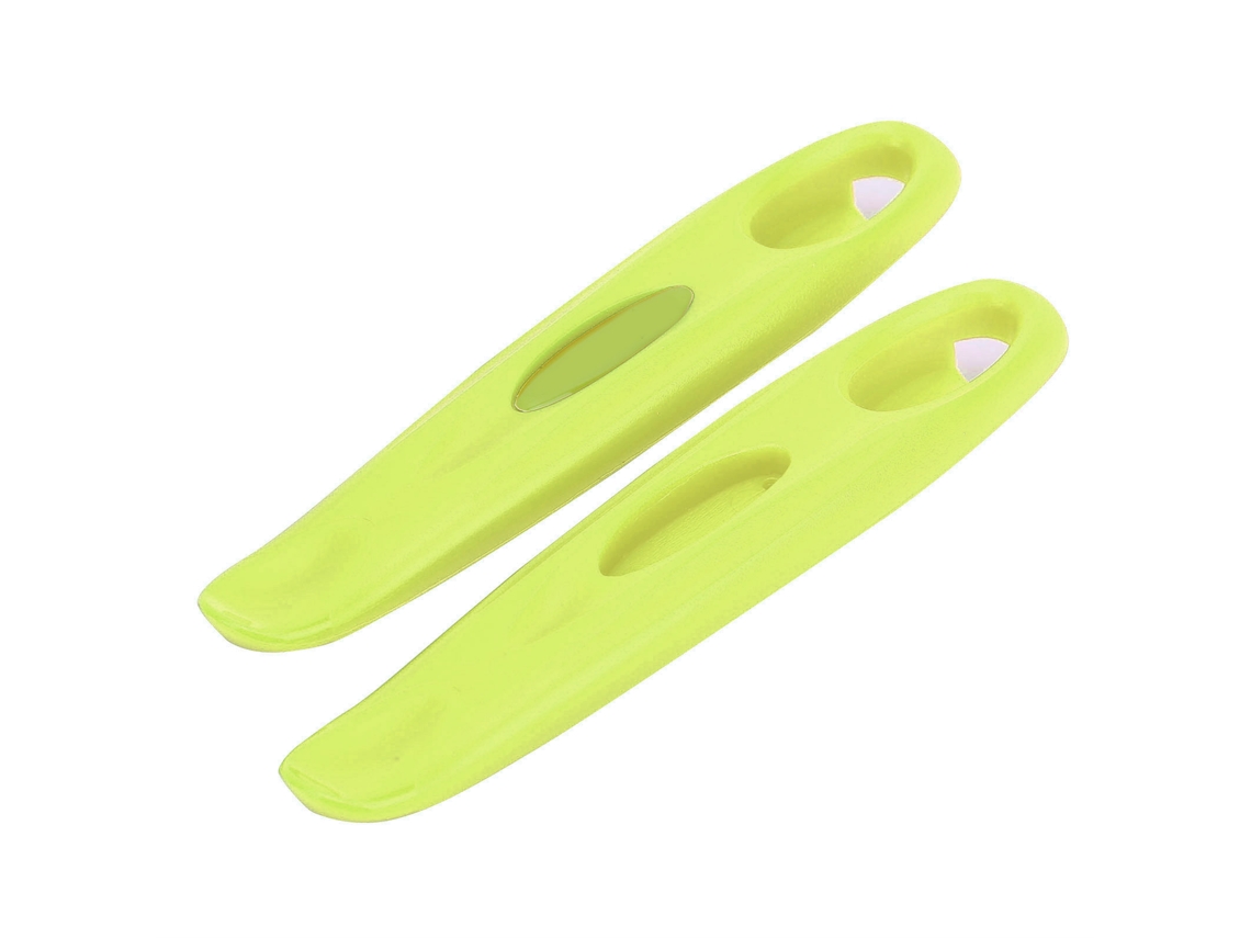 2 Herramientas De Reparación De Neumáticos De Bicicleta En Plástico Pom Ligero De Color Verde.