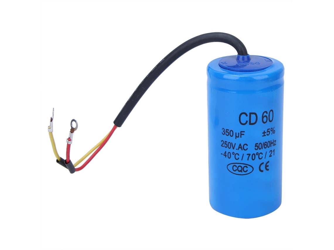 Condensador Cd60 De 350 Μf Y 250 V Ca Para Arranque Y Funcionamiento De Motores Con Diseño A Prueba De Explosiones.