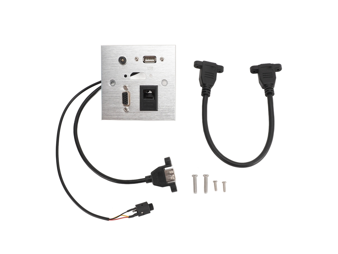 Toma multimedia (USB y VGA)