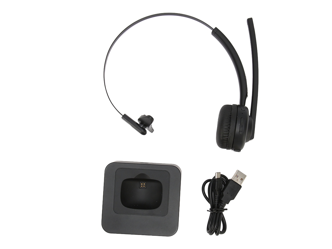Auriculares Inalámbricos De Oreja Única Bluetooth 5.2 Con Cancelación Activa De Ruido Para Oficina Y Servicio Al Cliente