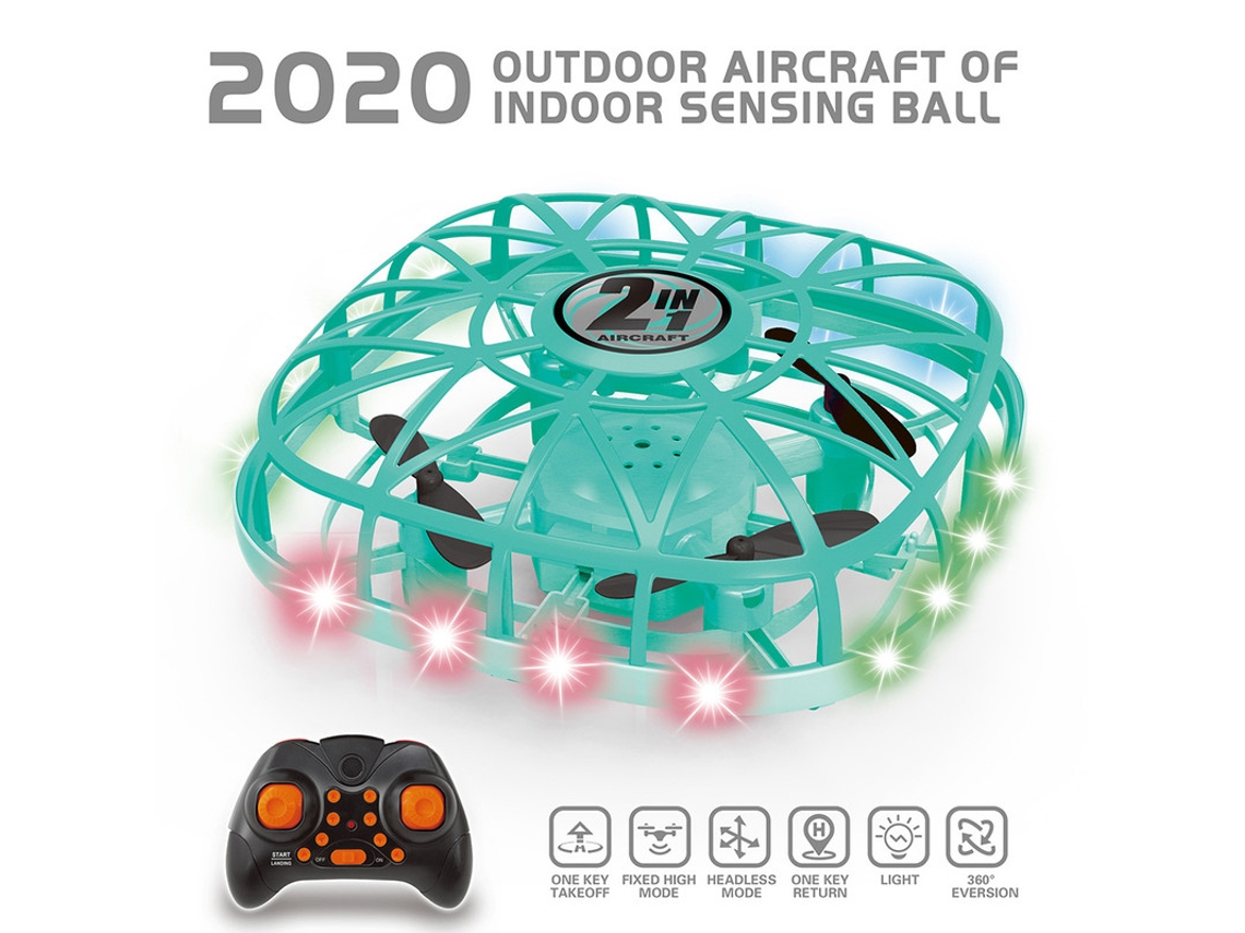 Mini Drone, RC UFO Aircraft (Duración de la batería: 6 min - Verde)