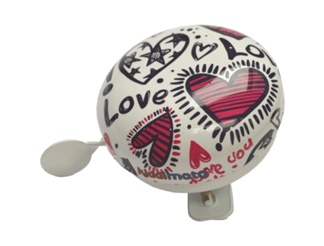 Timbre de Bicicleta KIDDIMOTO (Metal - Blanco - 5,8 x 5,8 cm)