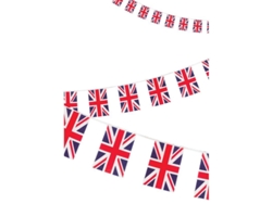 Banderines Reutilizables Con La Bandera Británica (union Jack) - Rectangulares, Impermeables, Para Uso Interior/exterior.