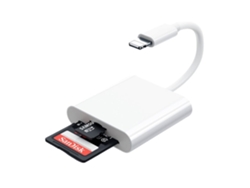 Lector de tarjetas SD 2 en 1 con adaptador de Lightning a TF, compatible con iPhone 14 y modelos anteriores. Elisefashion