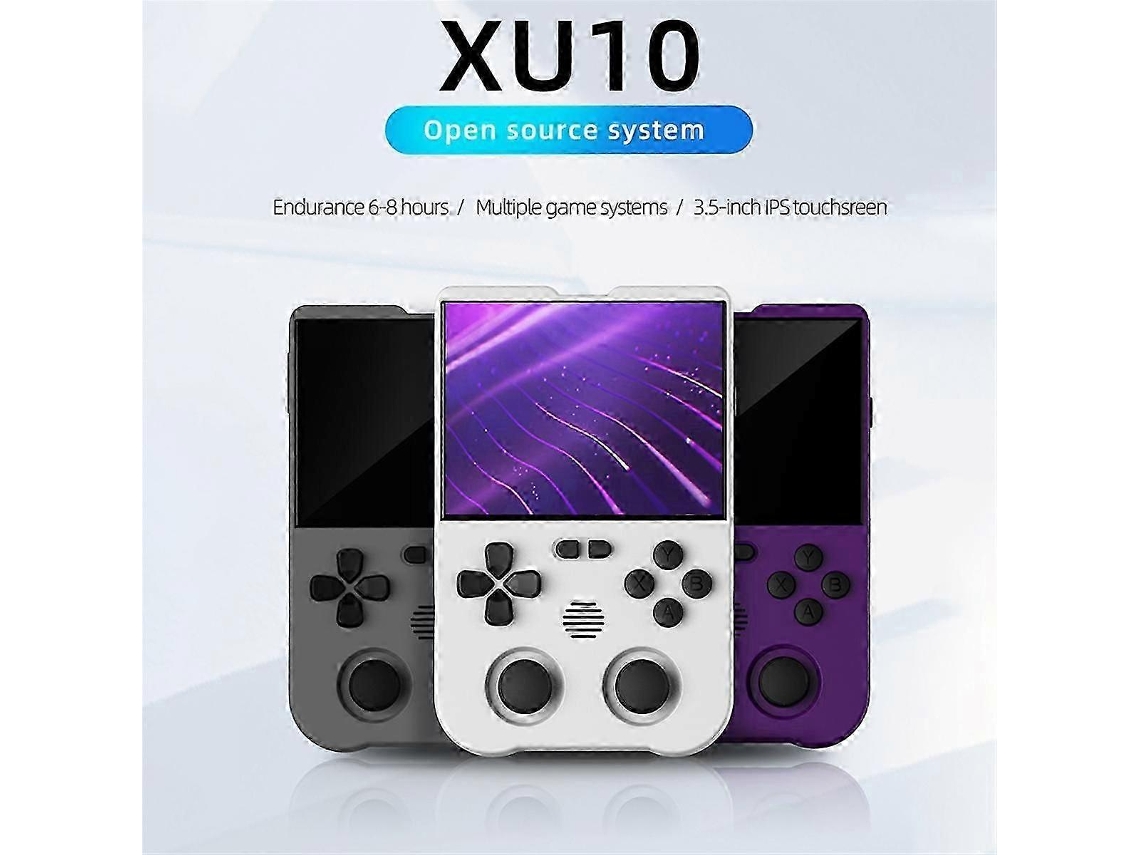 Consola De Juegos Xu10 Pantalla Ips De 3,5 Pulgadas 128g Arcade Retro Dual Joystick 3d Jugador De Juegos Rk3326s 64bit