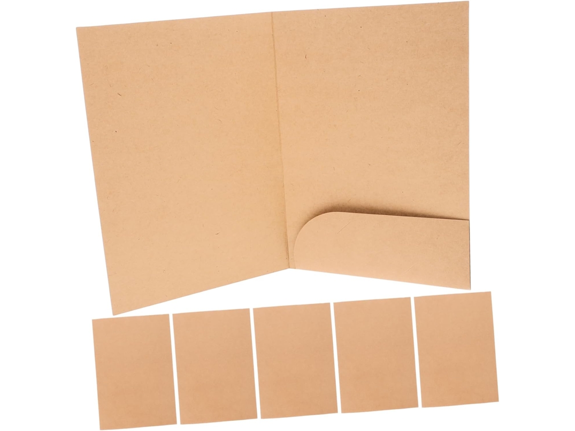 Carpeta De Archivo De Papel Kraft De 10 Piezas Con Ranura Individual