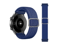 Correa ajustable y elástica de nailon trenzado para Samsung Galaxy Watch Active (arcoíris).