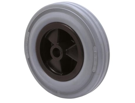 Rueda psb160cp-12-62 nucleo poliamix y banda goma gris eje bolas ALEX